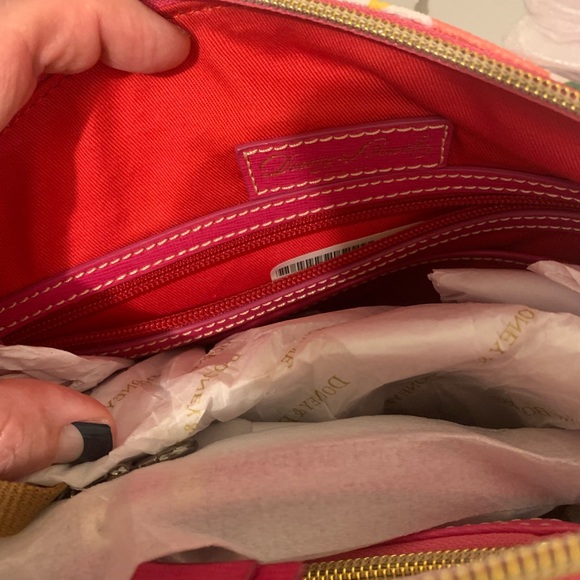 Dooney & Bourke Pink and White Satchel Bag - Picture 5 of 7